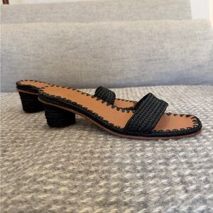 Carrie Forbes Raffia Slide Sandal